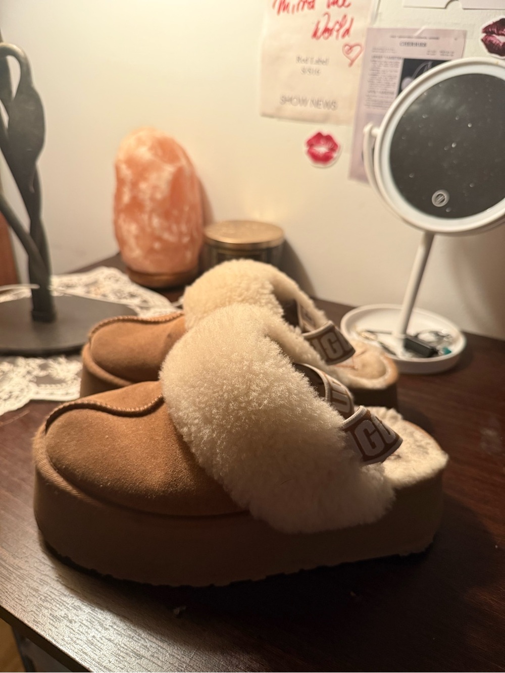 Ugg platform slippers